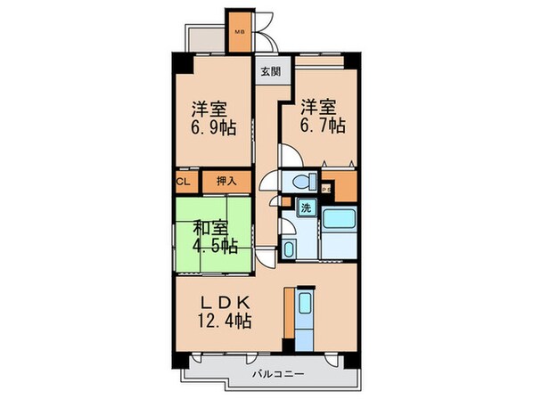 ラフィーネフォレスタの物件間取画像